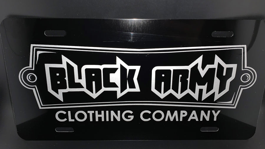 Black Army Edition 1 License Plate